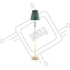 Светильник Ambrella light LH75059 BS/GN латунь/зеленый E27 max 60W D300*1550