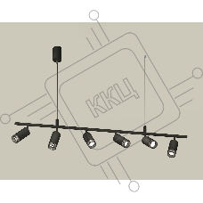 Светильник Ambrella light XB9006350/6 SBK/BK черный песок/тонированный MR16 GU5.3 (С9006, С6323, N6151)