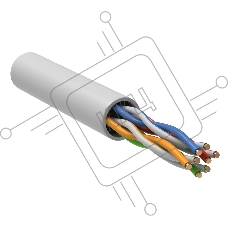 Кабель связи витая пара U/UTP, кат.5E 4x2х24AWG solid, LSZH, 305м, белый ITK