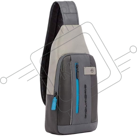 Рюкзак слинг мужской Piquadro Urban CA4536UB00L/NGR черный/серый кожа