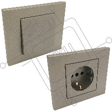 Ovivo Рамка 1-местн. ГРАНО (GRANO), антрацит, 400-130000-096