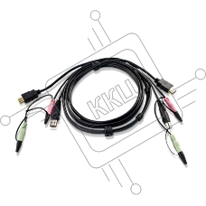 Кабель для переключателей ATEN Custom USB 2.0 HDMI KVM Cable L:1.8m*2L-7D02UH