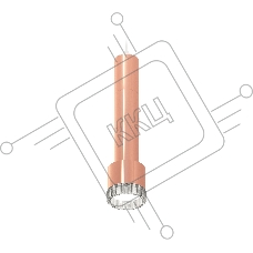 Светильник Ambrella Light XP8122005 PPG/CL золото розовое полированное/прозрачный GX53