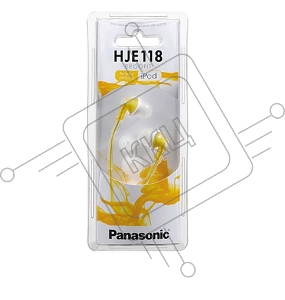 Наушники Panasonic RP-HJE118GUY желтый 1.1м