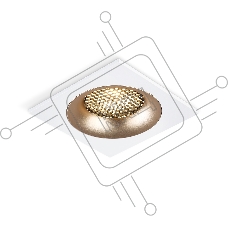 Светильник встраиваемый Ambrella light TN102728 WH/GD белый/золото GU5.3 92*92*23
