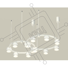 Светильник Ambrella light XR92081001/13 SWH/FR белый песок/белый матовый GX53 (A9208, C9236, C9231, N8444)