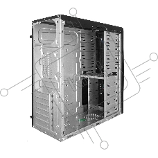 Компьютерный корпус Miditower Exegate CP-601 Black, ATX, <без БП>, 2*USB, Audio