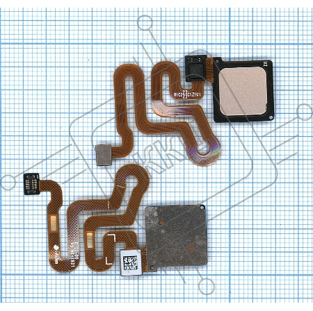 Кнопка HOME в сборе с механизмом и шлейфом для Huawei P9 Lite/G9, золотая