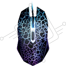 Мышь проводная Qumo Terra M02 черный, 3200 dpi, USB, кнопки - 6