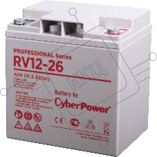 Аккумуляторная батарея PS CyberPower RV 12-26 / 12 В 26 Ач Battery CyberPower Professional series RV 12-26 / 12V 26 Ah