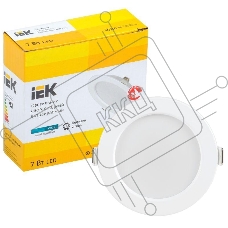 Светильник светодиодный ДВО 1611 7Вт 4000К IP20 круг бел. IEK LDVO0-1611-07-4000-K01
