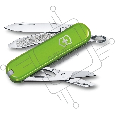 Нож перочинный Victorinox Classic Smashed Avocado (0.6223.43G) 58мм 7функц. карт.коробка