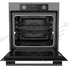 Электрический духовой шкаф Kuppersberg HF 608 GR, Поворотные переключатели, Цифровой таймер, Режимы работы: Нижний нагрев, Традиционный нагрев, Верхний нагрев с конвекцией, Разморозка, Верхний нагрев, Традиционный нагрев с конвекцией, Эмаль легкой очистки