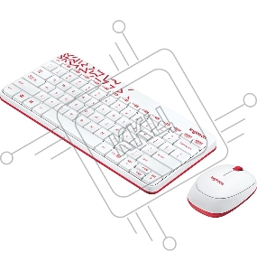 Клавиатура + мышь Logitech Wireless Combo MK 240 Nano White-red 920-008212