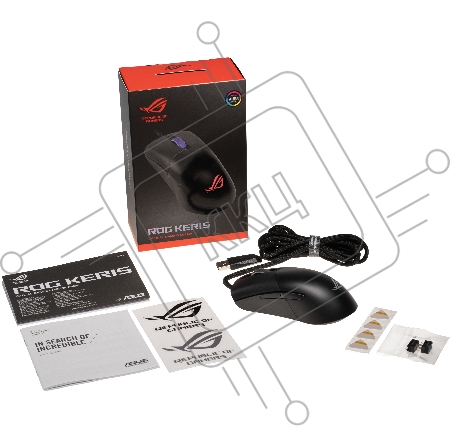 Игровая мышь ASUS ROG Keris (USB, 7 кнопок, 16000 dpi, PAW3389, RGB подсветка, 90MP01R0-B0UA00)