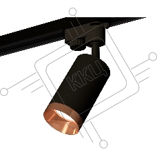 Светильник Ambrella light XT6323065 SBK/PPG черный песок/золото розовое полированное MR16 GU5.3 (A2521, C6323, N6135)