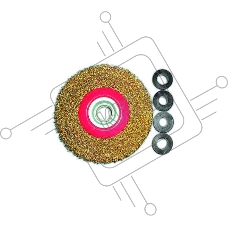 Кордщетка FIT 39015  колесо 150мм