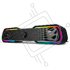 Колонки чёрные Sven 450 2.0 (2x5W, Bluetooth, RGB-подсветка)