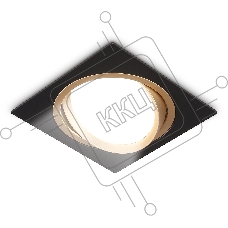 Светильник Ambrella light TN51918 BK/GD черный/золото GX53 max 12W 115*115*23