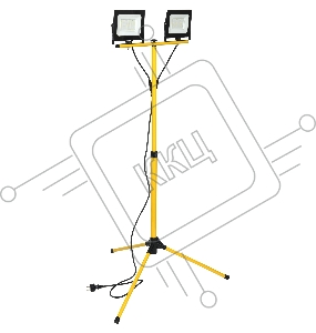 Прожектор светодиодный Iek LPDO606-2X050-65-K02 СДО 06-2х50Ш штатив 6500К IP65 черный