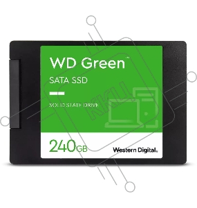 Накопитель SSD WD 240Gb GREEN SATA-III 2,5”/7мм WDS240G3G0A (аналог WDS240G2G0A)
