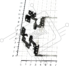 Петли для ноутбука HP Probook 4530, 4530S, 4535, 4535S, 6055B0019701, 6055B0019702