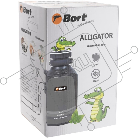 Измельчитель пищевых отходов Bort Alligator Plus, 750 Вт., объём 1 450 мл., пневмовыключатель