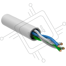 Кабель информационный ITK кат.5е U/UTP не экранированный 2X2X24AWG LSZH внутренний 305м белый