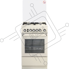 Плита Газовая De Luxe 5040.30г(кр) ЧР-013 бежевый
