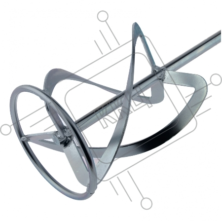 Насадка для миксера, для легких растворов,140 х 590 мм, оцинкованная,хвостовик резьба М14// Сибртех