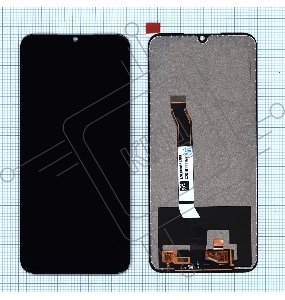 Дисплей для Xiaomi Redmi Note 8, Redmi Note 8 2021 (small size) черный