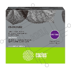 Картридж ленточный Cactus CS-DK11202 черный для Brother P-touch QL-500, QL-550, QL-700, QL-800