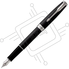 Ручка перьевая Parker Sonnet Core F529 (CW1931521) Matte Black CT F сталь нержавеющая подар.кор.