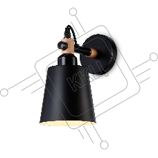 Светильник Ambrella light TR82213 BK/LW черный/светлое дерево E27 max 40W 230*130*190