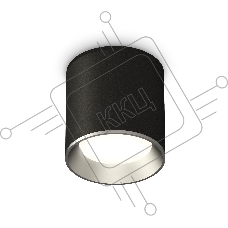 Светильник Ambrella Light XS6302003 SBK/PSL черный песок/серебро полированное MR16 GU5.3 (C6302, N6104)