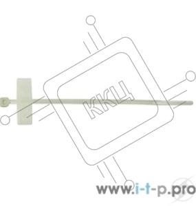 Стяжки MPT-210x3.0 пластиковые 210 мм х 3.0 мм с площадками для маркировки  (100 шт.)(MPT-210x3.0)