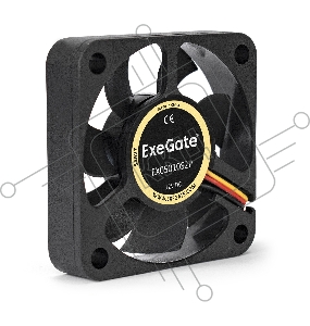 Вентилятор ExeGate EX05010S2P, 50x50x10 мм, подшипник скольжения, 2pin, 4500RPM, 24dBA