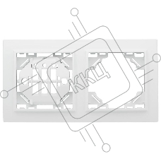 Рамка 2-м Минск горизонтальная бел. Basic EKF ERM-G-302-10