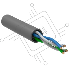 Кабель связи витая пара U/UTP кат. 5E 2 пары PVC 1м сер. GENERICA ITK BC1-C5E02-111-305-G