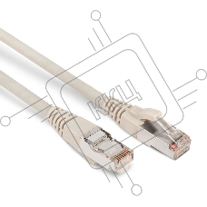 Патч-корд Hyperline PC-LPM-STP-RJ45-RJ45-C6-2M-LSZH-GY F/UTP, экранированный, Cat.6, LSZH, 2 м, серый