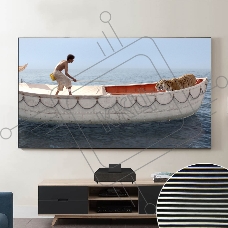 Экран Cinema S'OK SCPSFR-200x113UST-PET для ультракороткофокусных проекторов 90'' 16:9 настенный, постоянного натяжения, полотно PET Crystal ALR UST, рама черная 1см