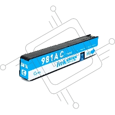 Струйный картридж NVPrint 981A (NV-J3M68A) Cyan для HP PageWide 556/586 (100 мл)
