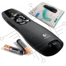 Презентер Logitech R400 черный, радиоканал, USB, кнопки - 5