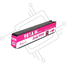 Струйный картридж NVPrint 981A (NV-J3M69A) Magenta для HP PageWide 556/586 (100 мл)