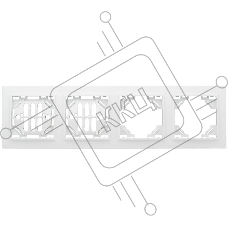 Рамка 4-м Минск горизонтальная бел. Basic EKF ERM-G-304-10