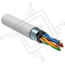 Кабель информационный ITK Generica BC1-C5E04-328-305-G кат.5е F/UTP общий экран 4X2X24AWG LSZH внутренний 305м белый