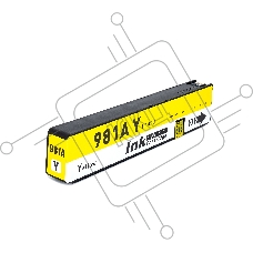 Струйный картридж NVPrint 981A (NV-J3M70A) Yellow для HP PageWide 556/586 (100 мл)