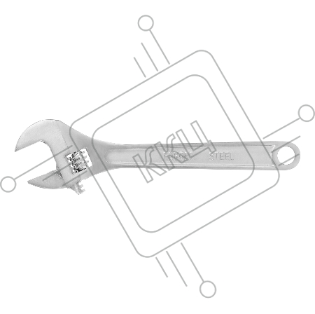 Ключ разводной, 375 мм, хромированный// Sparta