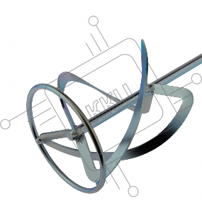 Насадка для миксера, для легких растворов,160 х 590 мм, оцинкованная,хвостовик резьба М14// Сибртех