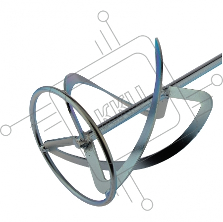 Насадка для миксера, для легких растворов,160 х 590 мм, оцинкованная,хвостовик резьба М14// Сибртех